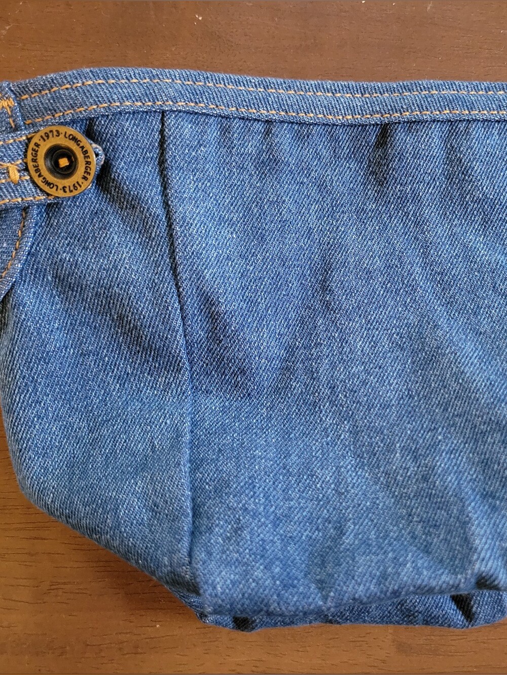 Longaberger Fall 2004 Thank You Basket Liner Denim